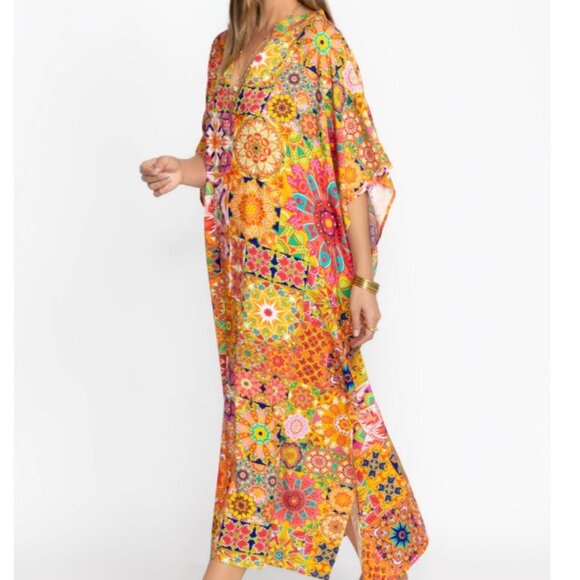 Johnny Was Kaleida Caftan Swim Cover-up - Picture 12 of 13